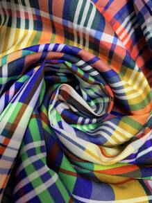 Saia Túnica Xadrez Elegante de Primavera/Verão, Roupa de Praia Casual para Senhoras, Saia Longa Xadrez Fluida Maxi para Mulheres - Saia Envolvente de Férias Casual, Saia Longa de Cintura Alta Estilo Boho Chic, Saia de Praia de Cintura Elástica para Mulheres, Saias Xadrez da Moda para Mulheres