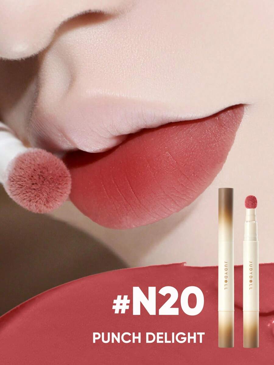 JUDYDOLL 哑光唇粉气垫霜，防晕染，持久显色，适合派对、约会、婚礼（婚礼必备、婚礼宾客、单身派对），打造休闲、自然、甜美的妆容