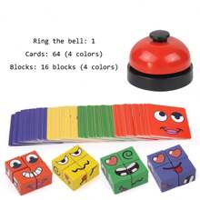 Gesichtswechsel-Zauber-Würfelspiel, Uzzle-Spiel im Verkauf, Gesichts-Würfel-Spiel, Gesichtswechsel-Würfel-Spiel, Ausdruck-Zuordnungs-Block-Puzzles, Bauklötze-Spielzeug-Puzzles, Familienbretter-Spiele