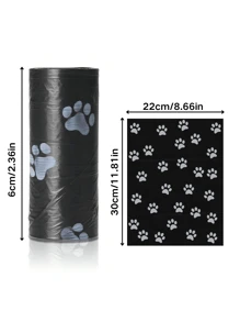 300pcs/20Rolls Extra Thick Dog Poop Bags, Leak Proof Pet Waste Bag For Dog Outdoor Walking,150pcs Infinite Ocean Dog Waste Bag Rolls, 100% Post-Consumer Poop Bags For Dogs, 150 Count Flathead, Leak-Proof, Odor-Proof Extra-Thick Black Refill Rolls, Unscented, Doggie, Doggy, Puppy Bags - Black - View 6
