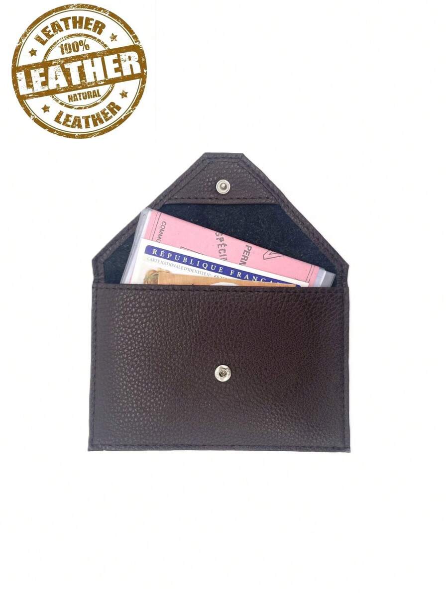 Porta-cartões casual de moedas de cor lisa