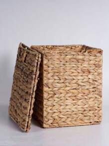 1 Stück faltbarer handgewebter Aufbewahrungskorb, Webkorborganizer, Korbaufbewahrung für Regale, Schlafzimmer, Wohnzimmer, Kinderzimmer, Küche, Küchenhelfer, Küchenausstattung, Make-up Organizer, Hochzeitsartikel, Blumendekoration, Haushaltsgegenstände, Tisch, Heimdekoration, Heimorganisation und Aufbewahrung, Raumdekoration, Schlafzimmer Raumdekoration, geometrisch geflochtene Boho-Körbe, Holz-Rattan-Pflanzentopfhalter, natürliche Seil-Deko für Küstenhaus-Outdoor-Bereiche