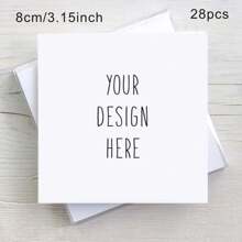 定制您的Logo或照片卡片，方形定制照片卡片，带文字 - 个性化哑光纸感谢卡/婚礼卡 - 可定制明信片设计，适用于各种活动和庆典，例如周年纪念、生日、乔迁、毕业典礼、厨房、餐厅、卧室、办公室、客厅、家居、花园、茶室、婚礼用品、家居生活、圣诞家居氛围、纪念品、可重复使用、可爱、高品质、Poetcore、永恒之爱 - 彩色 - 查看 11