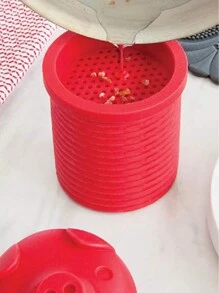 1pc Silicone Piggy Shaped Bacon Grease Strainer, Oil Collector, Kitchen Bacon Fat Storage Container
