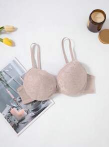 3 件装女士蕾丝钢圈内衣文胸加厚聚拢内衣文胸，多种颜色可选 - 彩色 - 查看 4