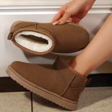 Merking Comfy Women's Winter Boots - Cozy Fleece Lined With Thick Traction Sole - Màu be - Xem 3