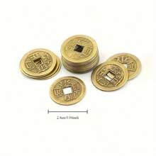 15 piezas Monedas de la Fortuna del Feng Shui chino - Réplicas de metal de antiguos emperadores chinos, diámetro de 2,31 cm, atrayendo riqueza y prosperidad, regalo de cumpleaños, regalo de Navidad, regalo de Año Nuevo