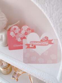 25张/10张新款情人节爱心贺卡、邀请函、生日派对、情侣节、母亲节、感恩节、什锦邀请卡 - 彩色 - 查看 6