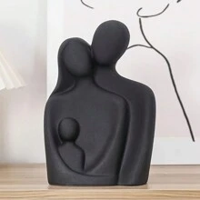 Figura decorativa de resina con pareja en abrazo, estilo minimalista, regalo para boda y inauguración del hogar - Multicolor - Ver 4