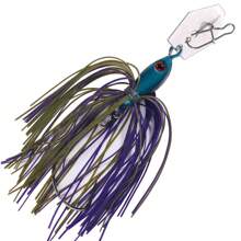 HENGJIA 1个18克旋转亮片路亚，胡子男旋转亮片防挂底旋转亮片饵，带单钩，适用于鲈鱼和鲤鱼 - 彩色 - 查看 7