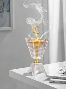 1pc Nordic Fashion Incense Burner Desktop Ornament Sandalwood Incense Burner Deodorizing Incense Burner Rama Gift Incense Burner Rama E-I-D - Multicolor - View 3