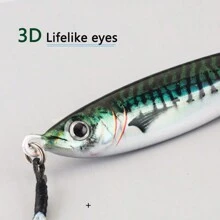3D Painting Long Casting Metal Lures, Jig Baits For Saltwater Fishing, Freshwater Fishing, Bass, Taimen Fish, Shore Casting, Boat Fishing - Multicolor - View 6