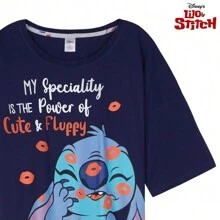 Disney Stitch Pyjama Set Cosy Nightwear Long PJ Comfy Loungewear Gift - Multicolor - View 2