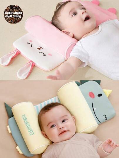 1pc Baby Pillow Buckwheat Pillow Styling Correction Headrest Anti Baby Side Newborn Pillow Love Valentine