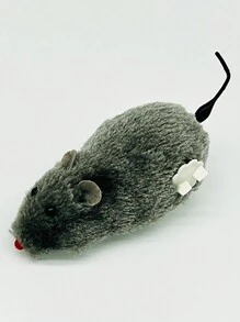 PETSIN 猫玩具发条老鼠造型玩具老鼠猫玩具上链赛车老鼠小猫毛绒玩具宠物猫户外小猫玩耍 - 彩色 - 查看 13