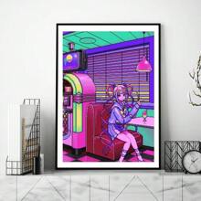 1 件墙面艺术海报动漫海报画廊印刷材料绘画墙面帆布图像客厅，帆布艺术，无框 - 彩色 - 查看 47