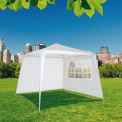 well you want me Kit Paredes Gazebo Rafia com Janela 3x3 branco