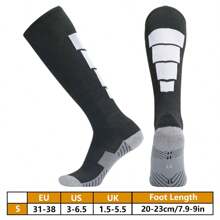 1 Paar dick gepolsterte Terry Hohe Fußball/Fußball Socken, Unisex Sport Socken für Aktivitäten wie Fechten, Reiten, Golf, American Football, Baseball, Skifahren