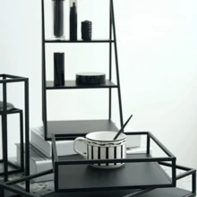 3-Layer Storage Rack Wrought Iron Cake Stand Dessert Stand Jewelry And Perfume Display Stand For Desktop - Multicolor - View 7