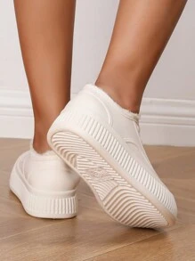 Japanese Style Women's Short Ankle Rain Boots With Internal Height Increase, Warm Lining, Non-Slip Sole, Suitable For Outdoor Work, Washing Car, Grocery Shopping, Waterproof - White - View 7