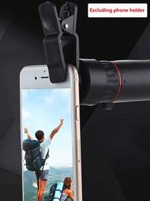 1pc High Definition Monocular Telescope, 10X Magnification, 21.8mm Objective Lens, Manual Focus Rubber Material, Portable For Stargazing, Hunting, Wildlife, Bird Watching, Travel, Camping, Hiking - Perfect Gift For Outdoor Enthusiasts & Photographers - Multicolor - View 8