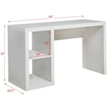 Cube Storage Office Desk, Espresso