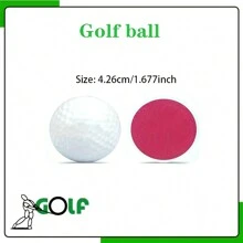 Customized Golf Balls With Wording, Double-Layer Golf Ball, Personalized Golf Gifts, Customizable Golf Supplies - White - View 9