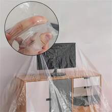 2 pièces Housses de rangement pour canapé en plastique, housse de relax transparente imperméable et anti-poussière, housse de canapé-lit 2 places pour protection des meubles lors du déménagement et du stockage, idéal pour les applications industrielles