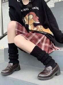 1/2 Pairs Autumn/Winter Cable Knit Leg Warmers, Cute Knit Mid-Calf Leg Warmers, White Stackable Leg Warmers, Best-Selling For Autumn/Winter - Twisted Socks - View 3