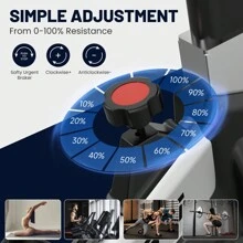 Bicicleta estática, bicicletas estacionarias para gimnasio en casa, bicicleta de entrenamiento con transmisión por correa, bicicleta de ciclismo indoor con pantalla digital y cojín de asiento cómodo, color negro
