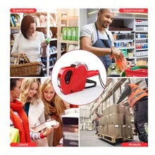 Etiquetadoras de Precios manual, rotuladoras de precios para negocios para etiquetas adhesivas incluye un rollo de etiquetas - A - Ver 2