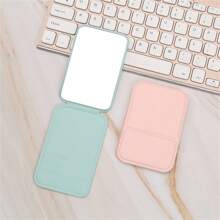 1 Pieza Espejo de Maquillaje Compacto y Portátil, Espejo de Escritorio Minimalista Plegable de PU, Espejo de Bolsillo Lindo para Estudiantes, Decoración del Hogar y Baño, Decoración de Otoño, Organizador de Maquillaje, Accesorios de Baño, Regreso a Clases