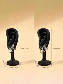 Giá trưng bày hoa tai bằng nhựa, Cửa hàng trang sức Hoa tai/Trang trí hoa tai Đạo cụ chụp ảnh Quay lại trường học - Một kích thước phù hợp với tất cả - Xem 13