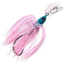 HENGJIA 1个18克旋转亮片路亚，胡子男旋转亮片防挂底旋转亮片饵，带单钩，适用于鲈鱼和鲤鱼 - 彩色 - 查看 12