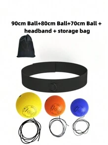 Juego de pelota de boxeo con 3 niveles de dificultad 2024 - Pelota de velocidad de boxeo con diadema, equipo de fitness para entrenar velocidad de reacción, precisión, MMA, enfoque, velocidad de golpeo, habilidades de combate y coordinación mano-ojo - Multicolor - Ver 11