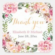 Floral Wedding Name Stickers - Customizable Labels For Adding Personalized Names And Dates To Favors, Invitations, And Gift Boxes For A Memorable Event - Flower Wedding Series - View 25