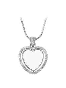 1pc Custom Personalized Photo Necklace, Custom Double-Sided Picture Necklace, Hip Hop Style Chain Strap Picture Pendant, Personalized Commemorative Gift, Father's Day Gift Gift Ideas, Silver, Stylish, Colorful, Vintage, Simple, Unisex, Casual, Cuties, Custom, Personalized, Unique, Ideal Gifts For Him, Ideal Gifts For Her, Her, Boyfriend, Girlfriend, Dad, Mom, Family, Friends, For Anniversaries, For Birthdays, For Graduation, For Prom, For Party, Prom Season