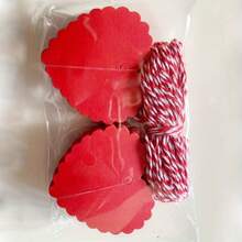 10set, Valentine's Day Gift Bag Heart Kraft Birthday Love Warp Package New Year Mother Day Handle Bag Thanksgiving Day Shopping Bag, Valentine's Day Decor Supplies, Shopping Bag, Party Bag, Wedding Party Gift Bag, Craft Tote Bag, Party Favors,10pcs Bag+10pcs Rope+10pcs Hanging Card Room Decor Bride