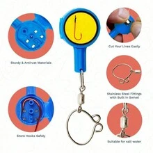 1 szt. Narzędzie wędkarskie, wielofunkcyjny przyrząd do usuwania haczyków wędkarskich do wędkowania na świeżym powietrzu