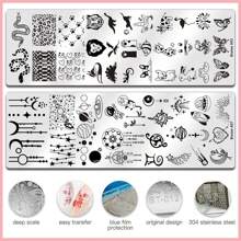 Biutee Nail Stamping Plates With 8 Colors Nail Stamping Polish Gel 10PCS Nail Stamp Plates Nail Stamper Christmas Starry Sky Lace Flower Leaves Animal Nail Stamping Kit Christmas Snowflake Nail Design - 21PCS Plates - View 6