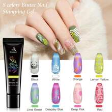 Biutee Nail Stamping Plates With 8 Colors Nail Stamping Polish Gel 10PCS Nail Stamp Plates Nail Stamper Christmas Starry Sky Lace Flower Leaves Animal Nail Stamping Kit Christmas Snowflake Nail Design - 21PCS Plates - View 3