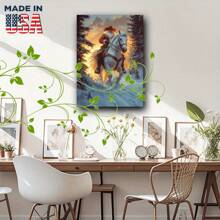 1 Pc Canvas Painting Printed Wooden Framed Canvas Painting Thickness 2.25cm/0.9inch High Quality Wall Art Prints Poster Direct Hanging Wall Picture Decor For Home Gifts, Gift,Living Room, Bathroom, Bedroom, Kitchen - 12*08inch(30*20CM) - View 3