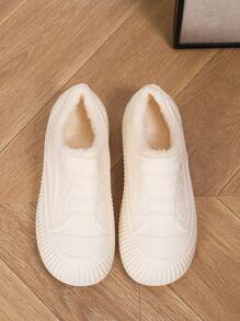 Japanese Style Women's Short Ankle Rain Boots With Internal Height Increase, Warm Lining, Non-Slip Sole, Suitable For Outdoor Work, Washing Car, Grocery Shopping, Waterproof - White - View 10