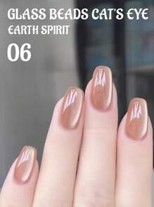 15ml Esmalte de Unha de Cristal de Olho de Gato Tipo Gel Bead de Vidro, Nova Luz Pequena Popular Quente, Cor de Outono e Inverno, Dedicado a Salões de Beleza