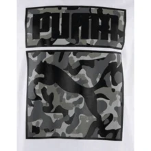 One Shot Camo Crew Neck Short Sleeve T-Shirt (BT) - White - View 2