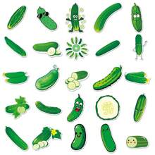 50 件黄瓜贴纸适用于水瓶笔记本电脑手机壳吉他电脑头盔滑板自行车装饰