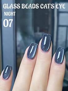15ml Esmalte de Unha de Cristal de Olho de Gato Tipo Gel Bead de Vidro, Nova Luz Pequena Popular Quente, Cor de Outono e Inverno, Dedicado a Salões de Beleza