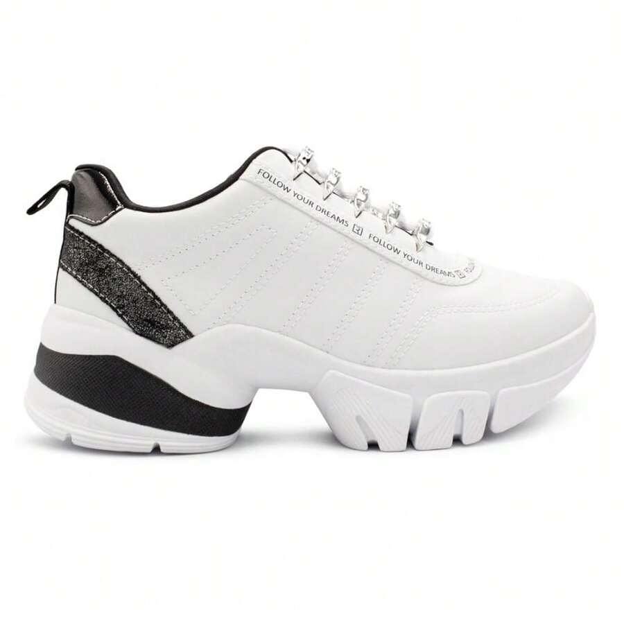 Ramarim Women's Chunky SNK Dreams Sneakers 24-80102 - Trắng và Đen - Xem 1