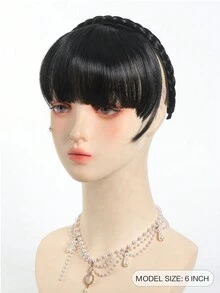 假发刘海头带合成刘海接发假刘海自然发夹假发女士隐形自然发夹 - 彩色 - 查看 7