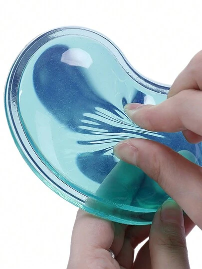 Creative Heart-Shaped Transparent Mouse Pad With Wrist Rest, Soft & Cute Multi-Color Office Hand Pillow Crystal Wrist Pad